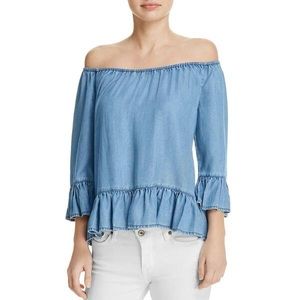 BEACH LUNCH LOUNGE Off The Shoulder Top M
